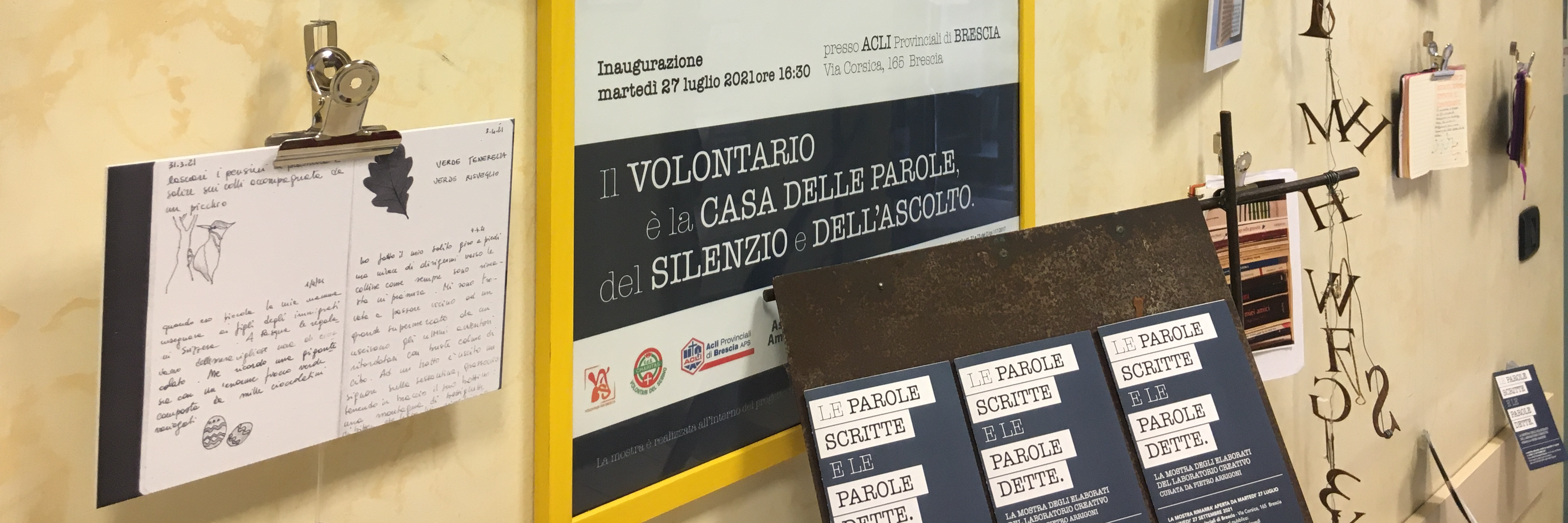 Le parole scritte e le parole dette. Il volontariato si racconta