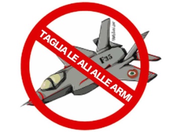 Manifestazione a Ghedi contro gli F-35