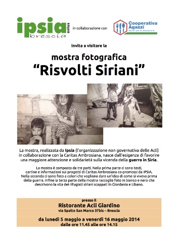 Risvolti Siriani. Una mostra fotografica. 