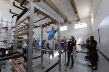 US Acli all’inaugurazione della nuova palestra di Canton Mombello