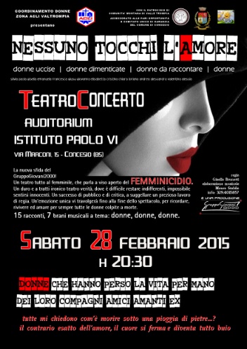 Teatro-concerto a Concesio: Nessuno tocchi l'amore