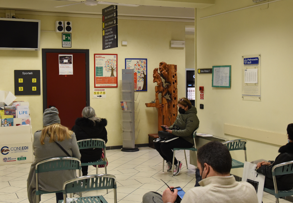 Patronato ACLI sede di Via Corsica - La sala d'aspetto